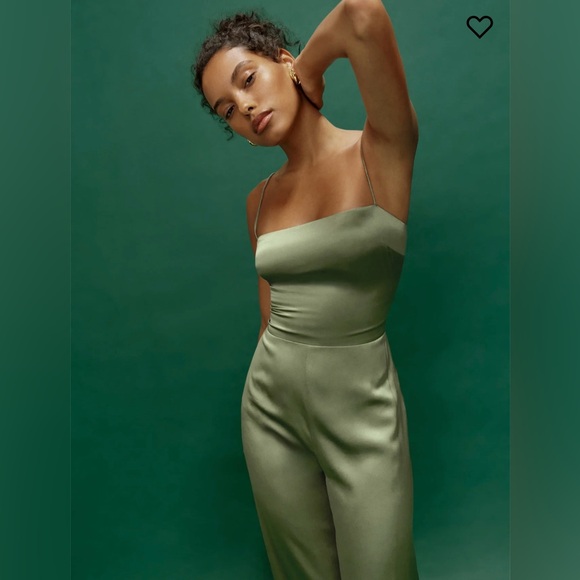 Reformation Sage Silk Jumpsuit - Picture 2 of 3
